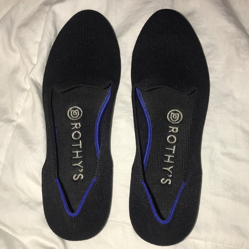 Rothy’s black loafers 6.5 gently worn